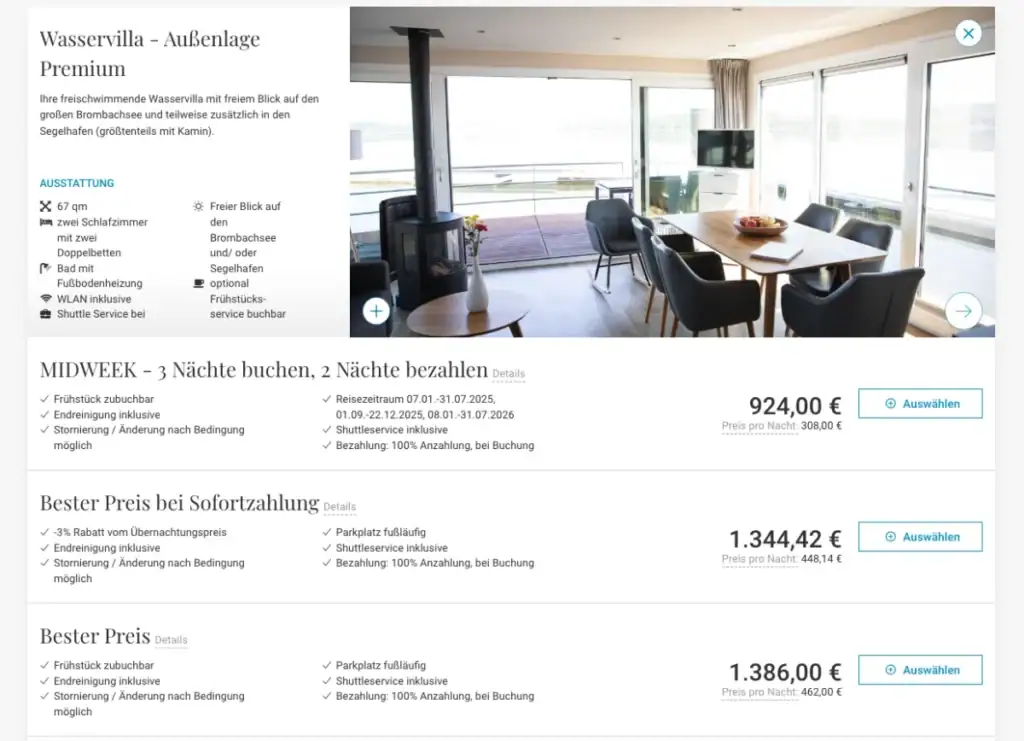 Luxuriöses Eco Lodge mit Meerblick, stilvoller Innenausstattung und komfortablen Sitzbereichen. Perf.